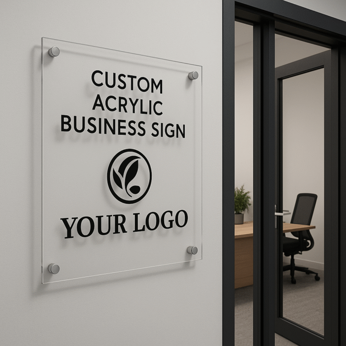 acrylic business sign