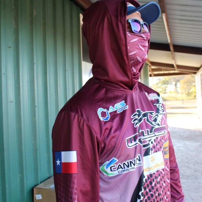 Custom Fishing Hoodie with Built-In Gaiter - Image 2