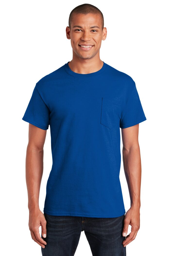 Gildan ®  - Ultra Cotton ®  100% US Cotton T-Shirt with Pocket.  2300 - Image 12