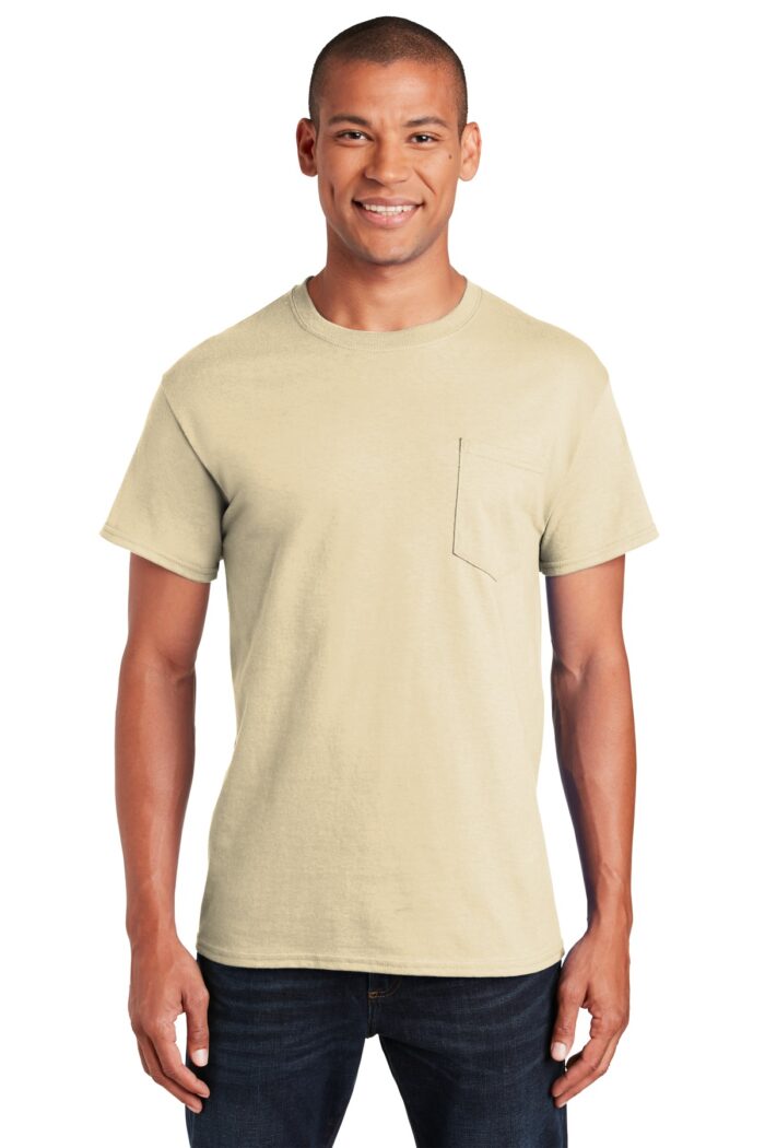 Gildan ®  - Ultra Cotton ®  100% US Cotton T-Shirt with Pocket.  2300 - Image 11
