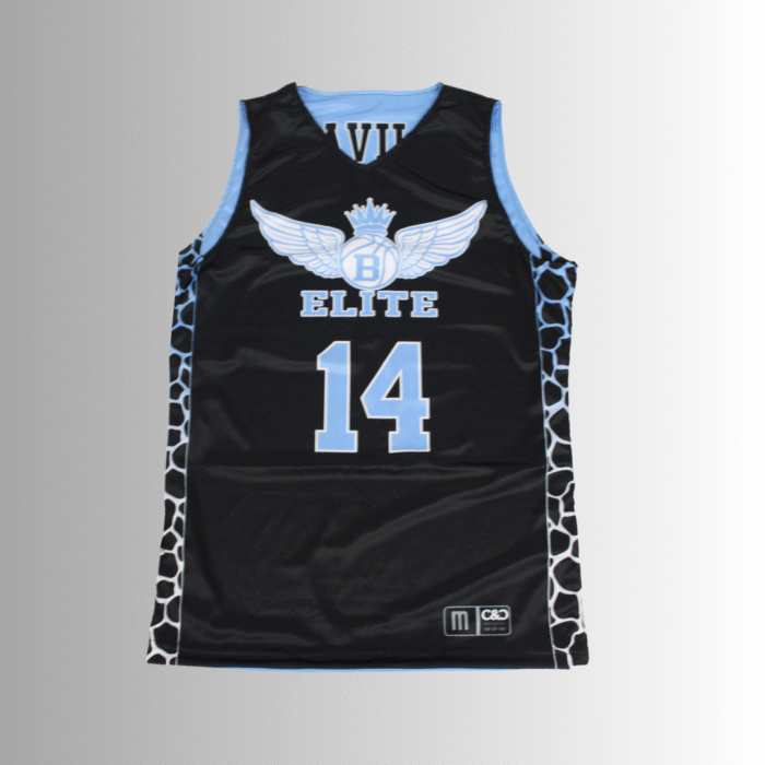 Unisex Basketball Jersey – V-Neck, Full Sublimation - Image 3
