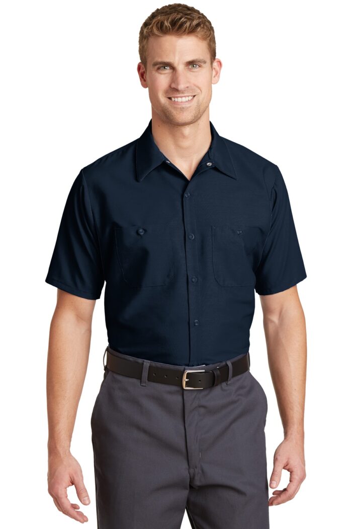 Red Kap ®  Short Sleeve Industrial Work Shirt.  SP24 - Image 3